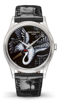 Patek Philippe Calatrava 5177 Red-Crowned Cranes 5177G-034 Replica Watch